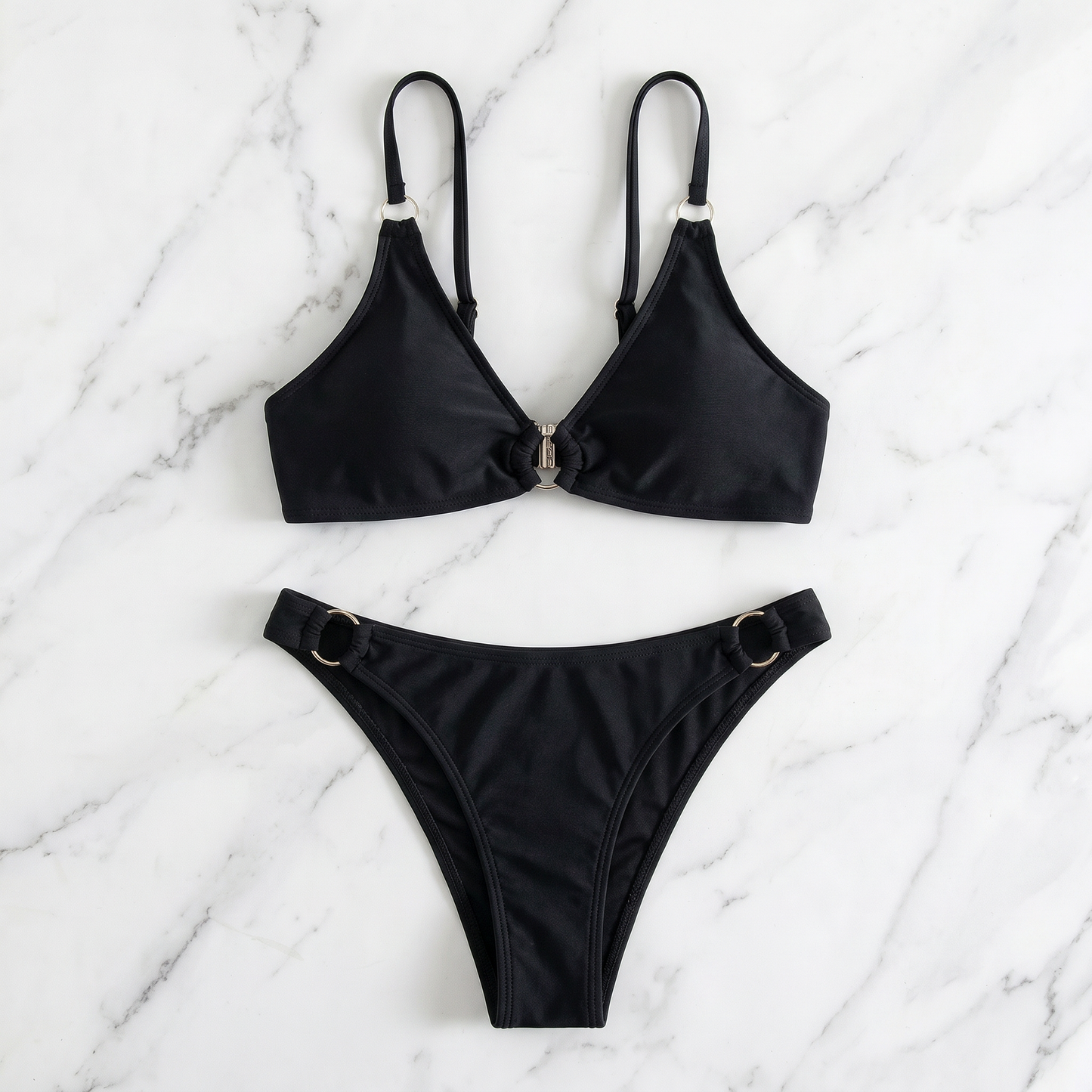 Black Bralette Bikini Set - image 5