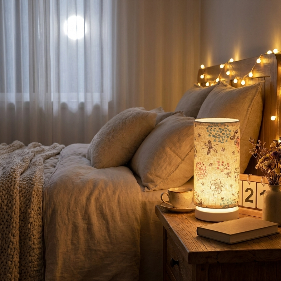 Botanical Floral Table Lamp – Secondary Lifestyle