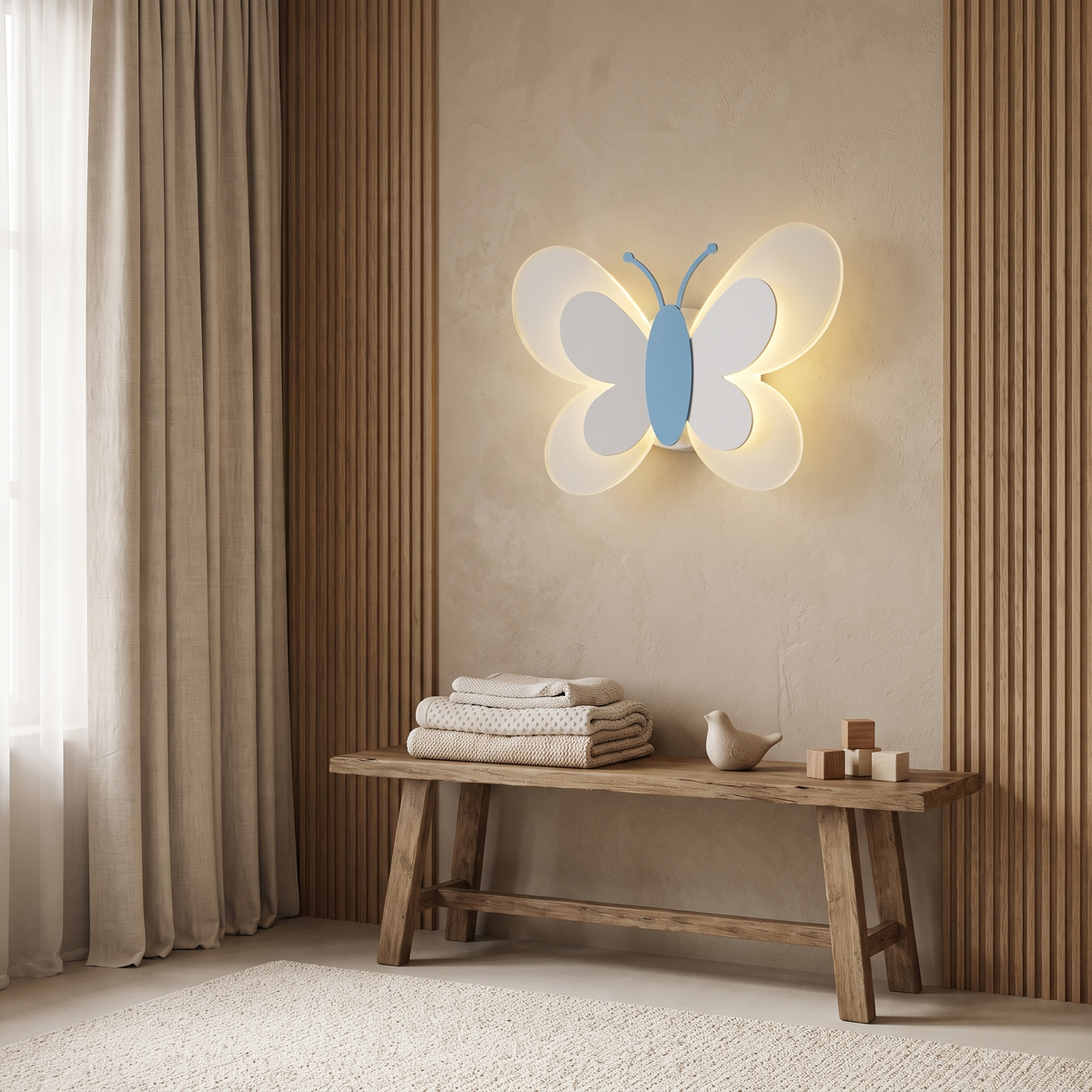 Havenlyn Modern White Acrylic LED Wall Sconce for Bedroom and Living Room Accent Lighting