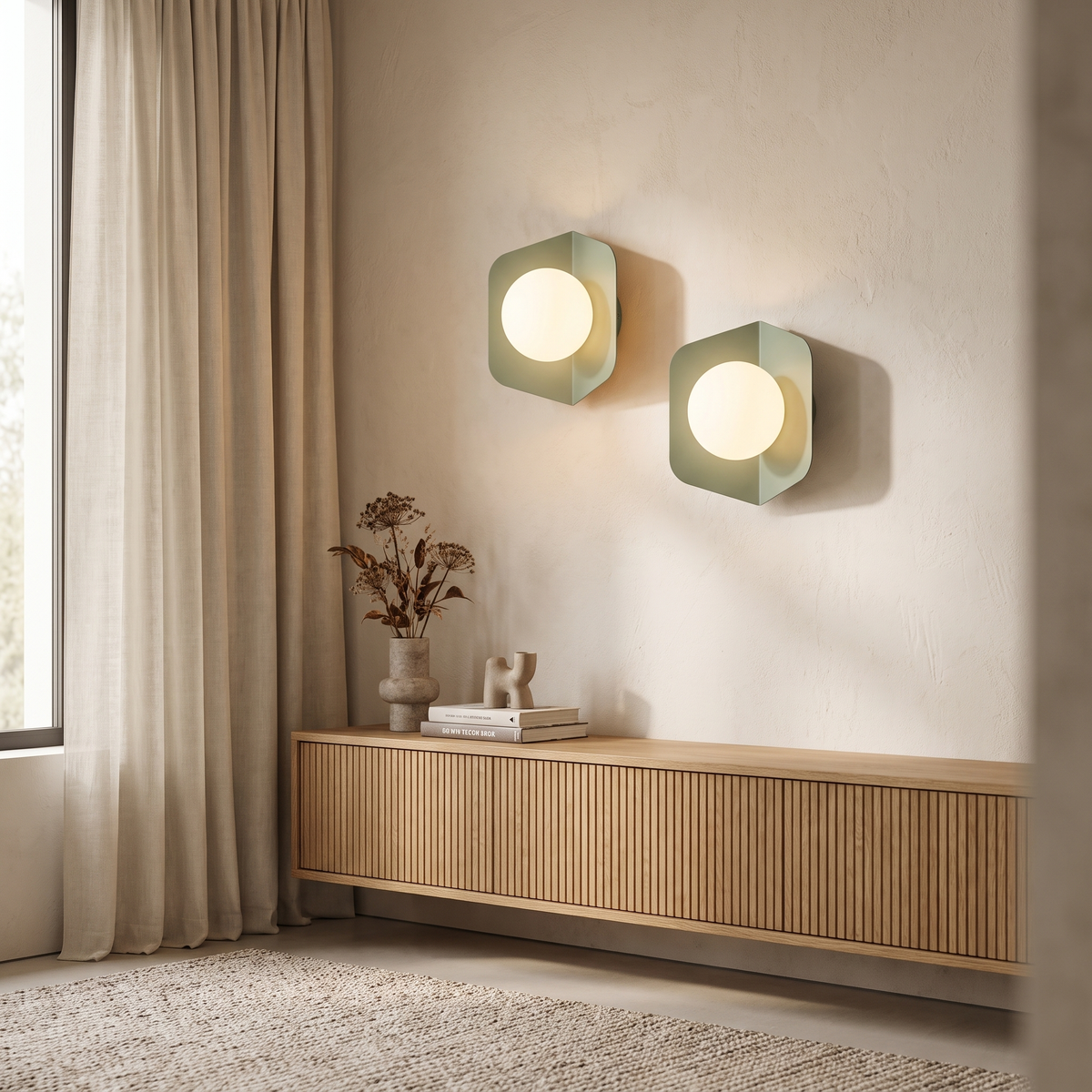 Ellsworth Nordic Iron Globe Glass Wall Sconce for Bedside and Stairwell Lighting