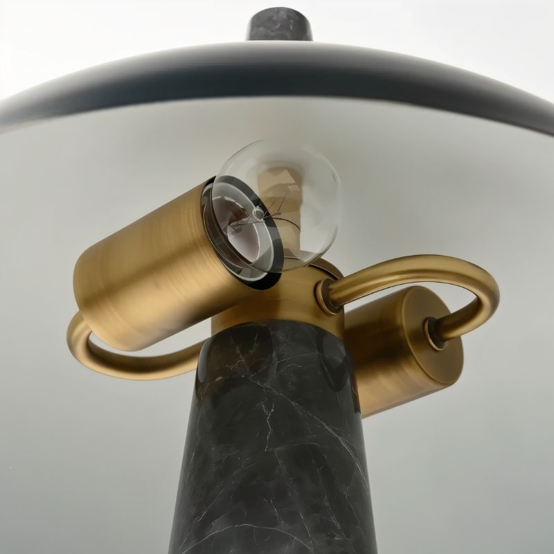 Rosalind Modern Marble Steel Table Lamp with Adjustable E27 Glow for Bedroom