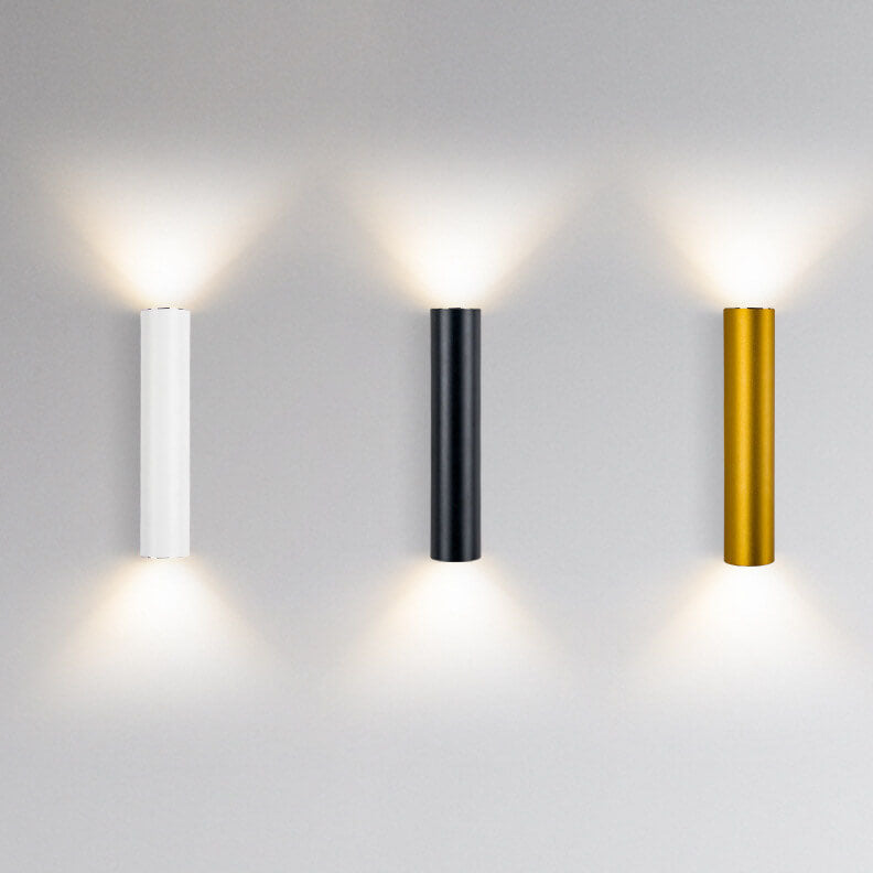 Kallista Minimalist Aluminum Cylinder Wall Sconce for Bedroom and Living Room Lighting