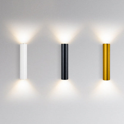 Kallista Minimalist Aluminum Cylinder Wall Sconce for Bedroom and Living Room Lighting