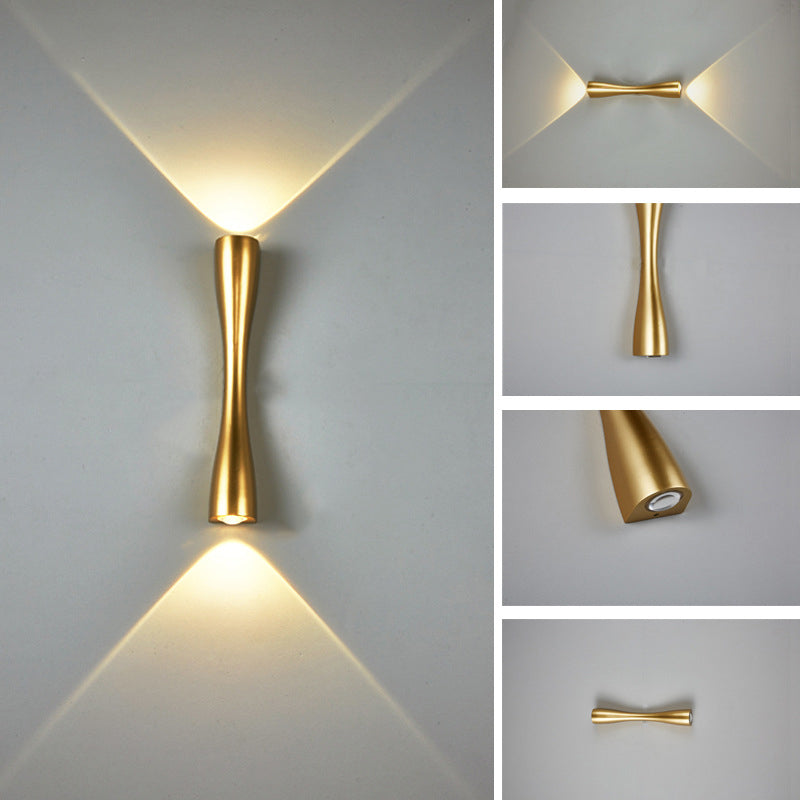 Xaverine Modern Metal Long Horn Wall Sconce with Dual LED for Living Room and Bedroom