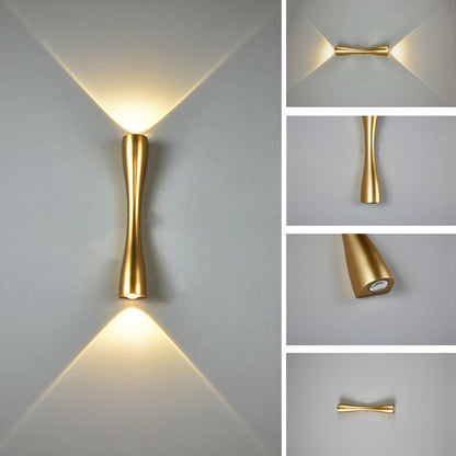 Xaverine Modern Metal Long Horn Wall Sconce with Dual LED for Living Room and Bedroom