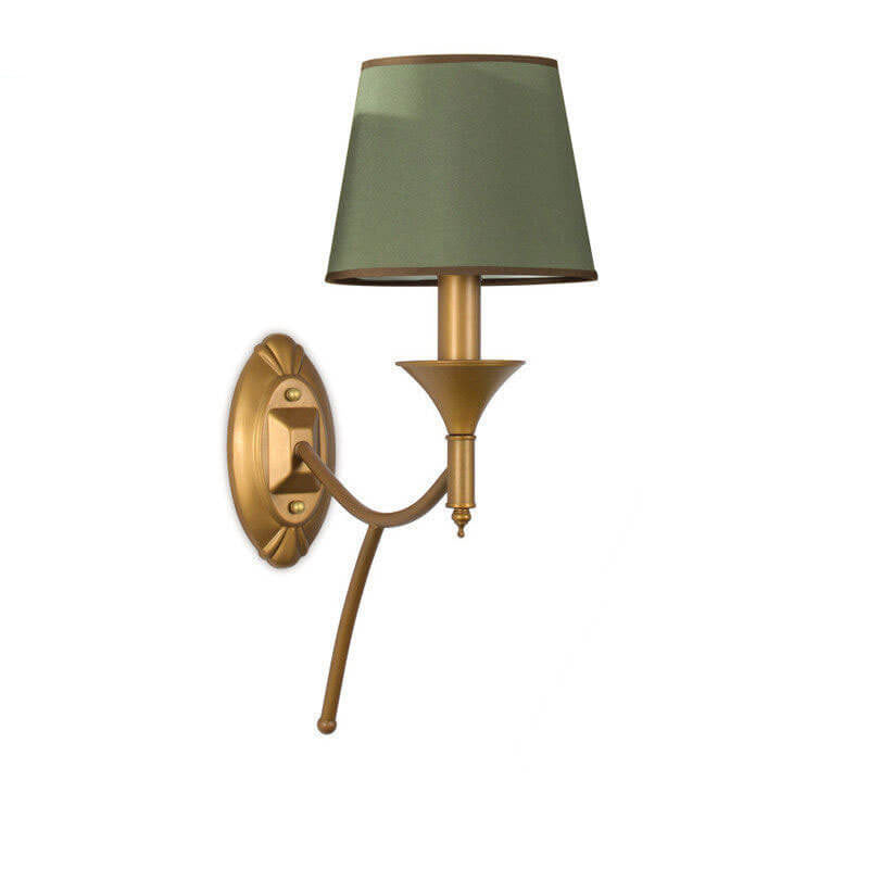 Calanthea European Iron Fabric Mushroom Wall Sconce for Bedside and Study Reading