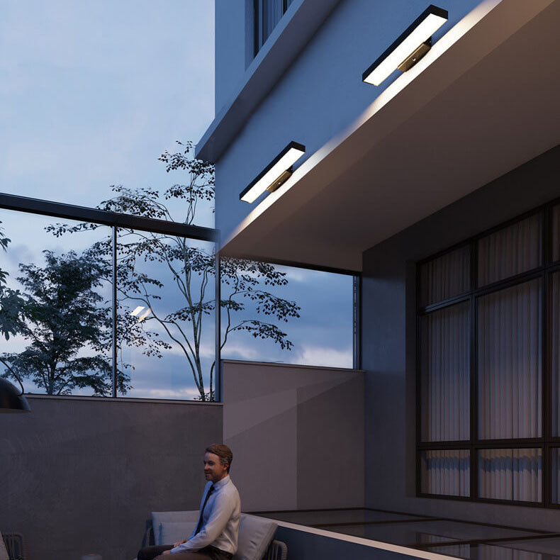 Nyverra Minimalist Stainless Steel LED Wall Light Motion Sensing Outdoor Porch Fixture