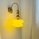 Yellow Lampshade + Gold Lamp Body / 100V-120V
