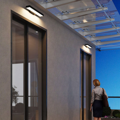 Nyverra Minimalist Stainless Steel LED Wall Light Motion Sensing Outdoor Porch Fixture