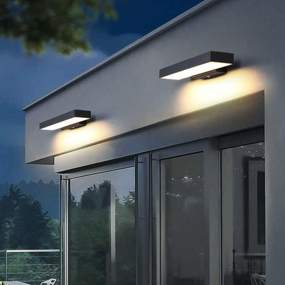 Nyverra Minimalist Stainless Steel LED Wall Light Motion Sensing Outdoor Porch Fixture