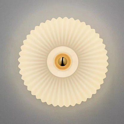Tourmaline Nordic Vintage Striped Glass Round Wall Sconce for Living Room Accent Lighting