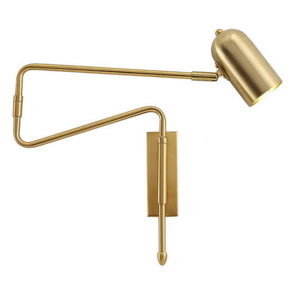 Noemie Nordic Iron Swing Arm Wall Sconce with Long Pole Reach