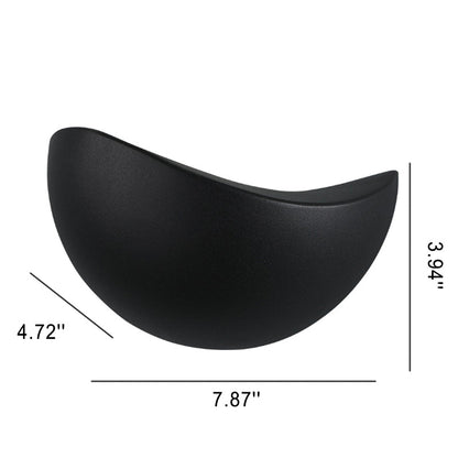 Zorielle Modern Half-Round Aluminum LED Wall Sconce for Living Room Accent