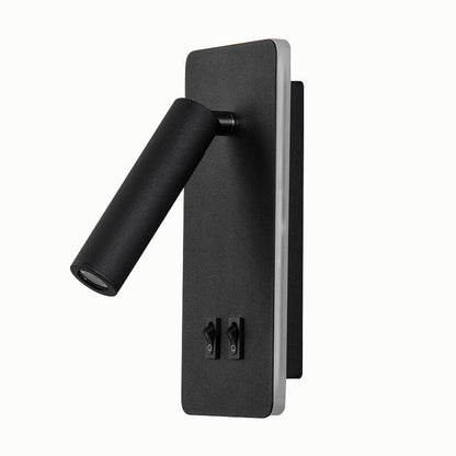 Wrenna Nordic Iron Square LED Wall Sconce Rotatable Spotlight for Bedside Reading