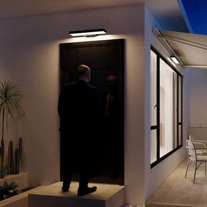 Nyverra Minimalist Stainless Steel LED Wall Light Motion Sensing Outdoor Porch Fixture
