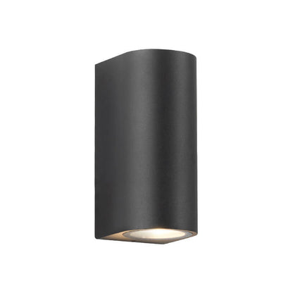 Palladine Minimalist Black Aluminum Cylinder Wall Light Waterproof for Outdoor Patio