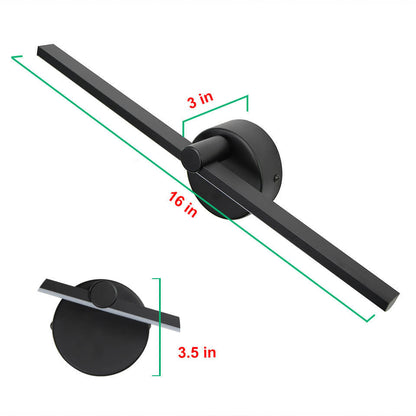 Emberlyn Minimalist Aluminum LED Vanity Bar Light Adjustable White Glow