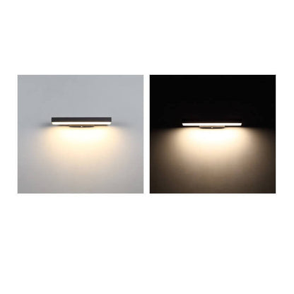 Nyverra Minimalist Stainless Steel LED Wall Light Motion Sensing Outdoor Porch Fixture