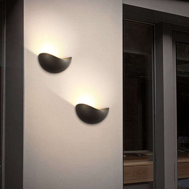 Zorielle Modern Half-Round Aluminum LED Wall Sconce for Living Room Accent