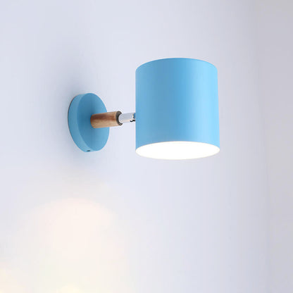 Damascena Nordic Metal Rotatable Cylinder Wall Sconce for Hallway and Stairwell Lighting
