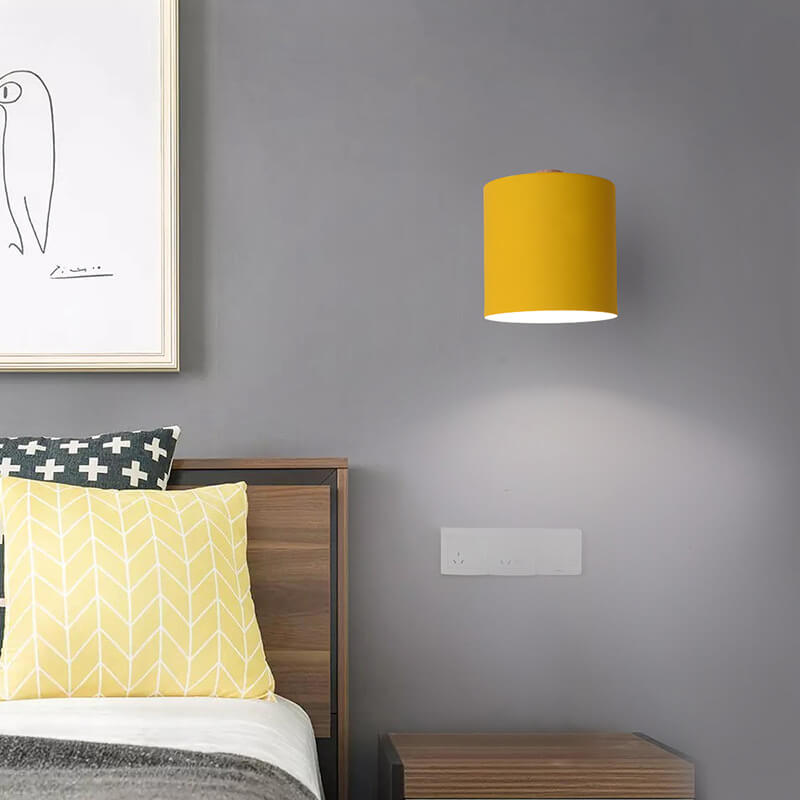 Damascena Nordic Metal Rotatable Cylinder Wall Sconce for Hallway and Stairwell Lighting