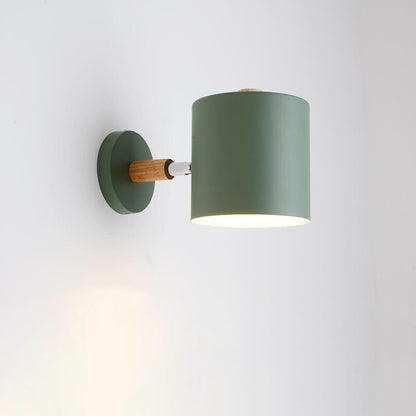 Damascena Nordic Metal Rotatable Cylinder Wall Sconce for Hallway and Stairwell Lighting