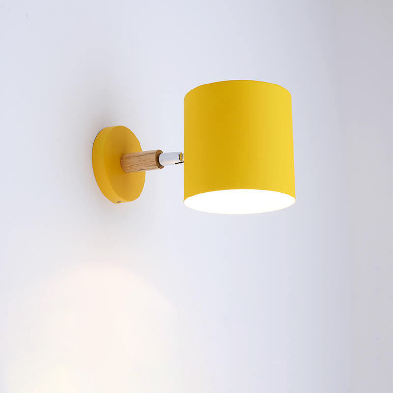 Damascena Nordic Metal Rotatable Cylinder Wall Sconce for Hallway and Stairwell Lighting