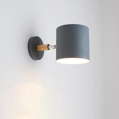 Damascena Nordic Metal Rotatable Cylinder Wall Sconce for Hallway and Stairwell Lighting