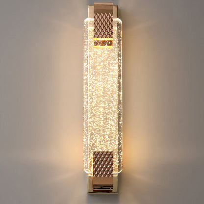 Vallonne European Gold Bubble Crystal LED Wall Sconce for Bedside Reading