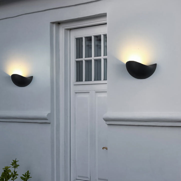 Zorielle Modern Half-Round Aluminum LED Wall Sconce for Living Room Accent