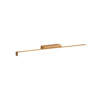 Iridelle Minimalist Wood LED Vanity Strip Light with Dimmable Warm and White Glow