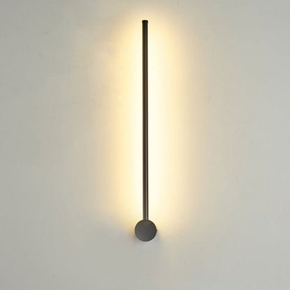 Xiomara Minimalist Aluminum LED Strip Wall Sconce with Dimmable Glow for Hallway Lighting