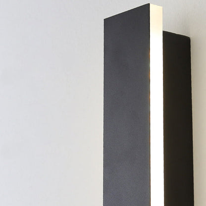 Maelis Retro Black Acrylic Strip LED Wall Sconce Weatherproof for Outdoor Walls