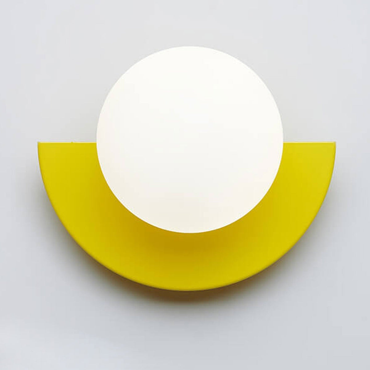 Cathalina Minimalist Iron Spherical Wall Sconce with Glass Shade for Hallway Lighting