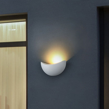 Zorielle Modern Half-Round Aluminum LED Wall Sconce for Living Room Accent