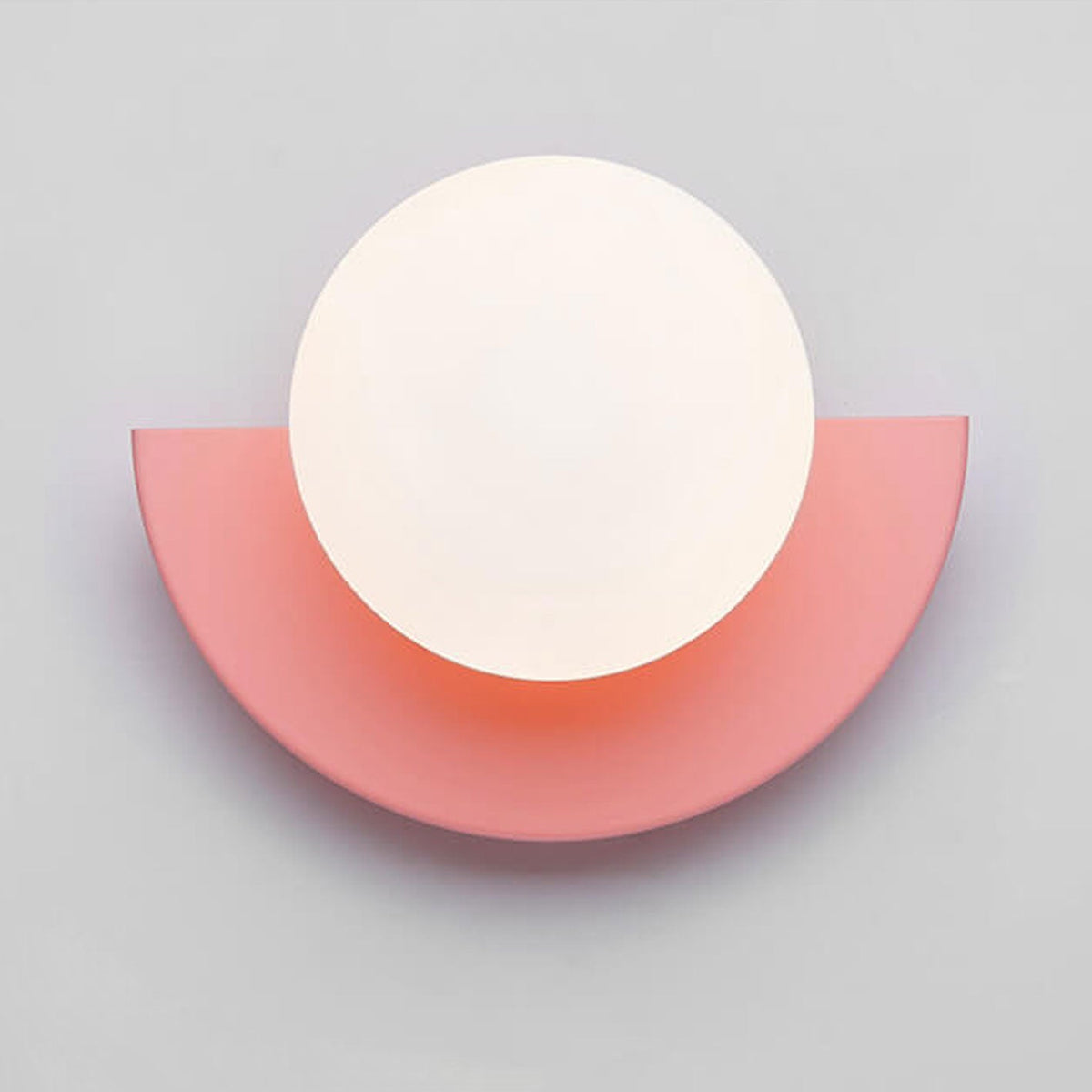Cathalina Minimalist Iron Spherical Wall Sconce with Glass Shade for Hallway Lighting