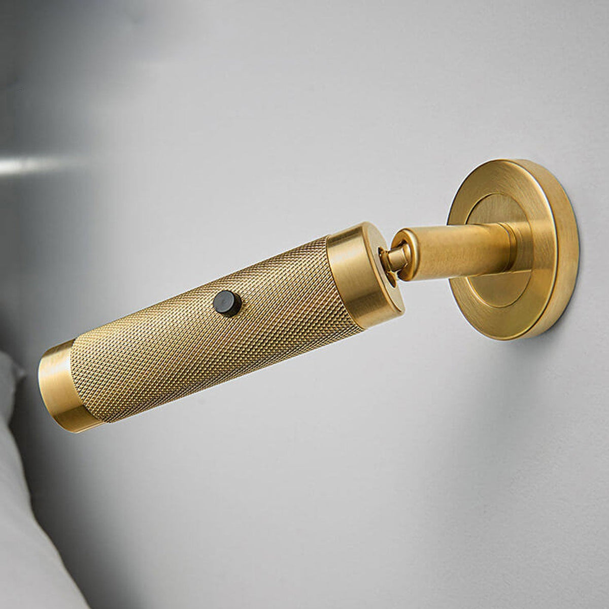 Wilhelmine Industrial Iron Cylinder LED Wall Sconce with Rotatable Switch