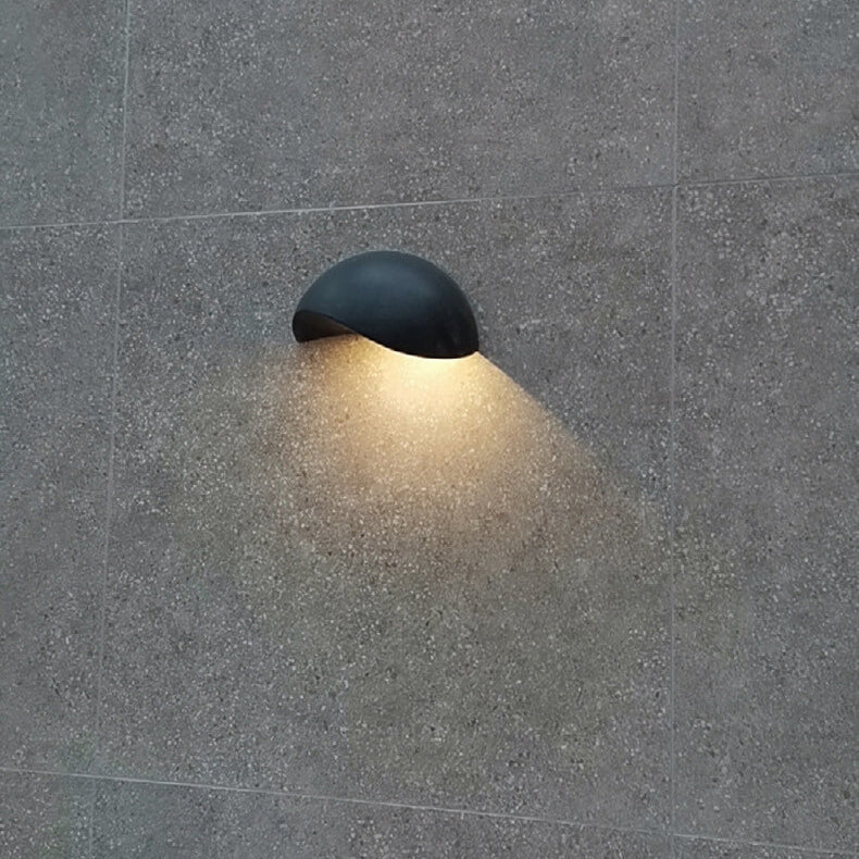 Zorielle Modern Half-Round Aluminum LED Wall Sconce for Living Room Accent