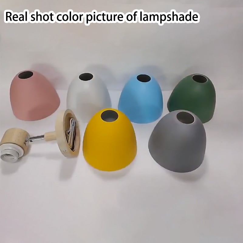 Yvonelle Minimalist Iron Wood Wall Sconce with Zipper Switch for Colorful Hallway Accent