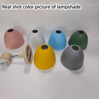 Yvonelle Minimalist Iron Wood Wall Sconce with Zipper Switch for Colorful Hallway Accent