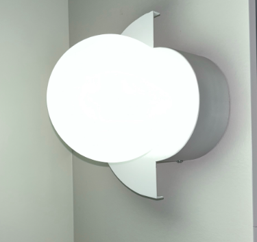 Cathalina Minimalist Iron Spherical Wall Sconce with Glass Shade for Hallway Lighting