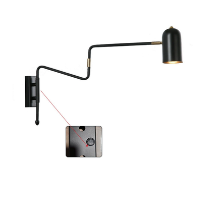 Noemie Nordic Iron Swing Arm Wall Sconce with Long Pole Reach
