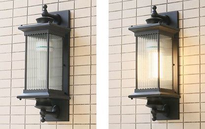 Cinquette Industrial Black Aluminum LED Wall Sconce for Patio and Entryway