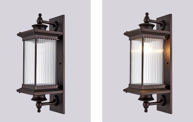 Cinquette Industrial Black Aluminum LED Wall Sconce for Patio and Entryway