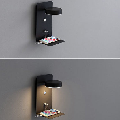 Juverna Modern Iron Square LED Wall Sconce for Hallway and Stairwell Lighting