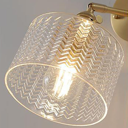 Verrocchio Nordic Brass Cylinder Wall Sconce for Headboard and Hallway Lighting