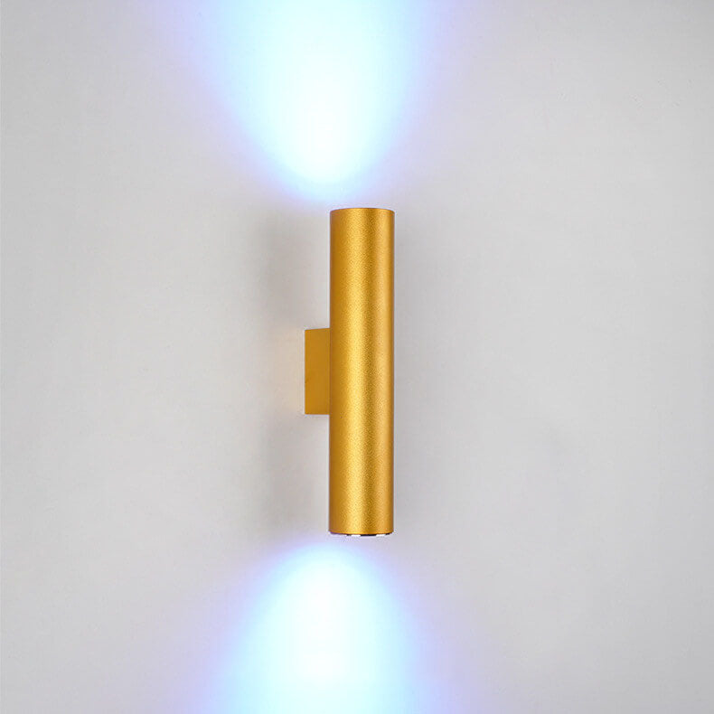 Kallista Minimalist Aluminum Cylinder Wall Sconce for Bedroom and Living Room Lighting