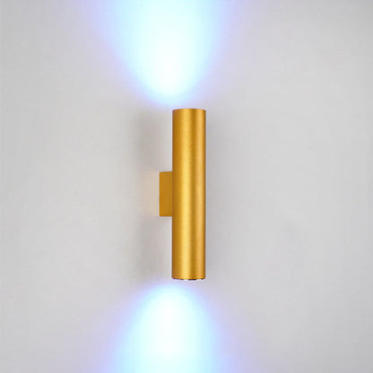 Kallista Minimalist Aluminum Cylinder Wall Sconce for Bedroom and Living Room Lighting