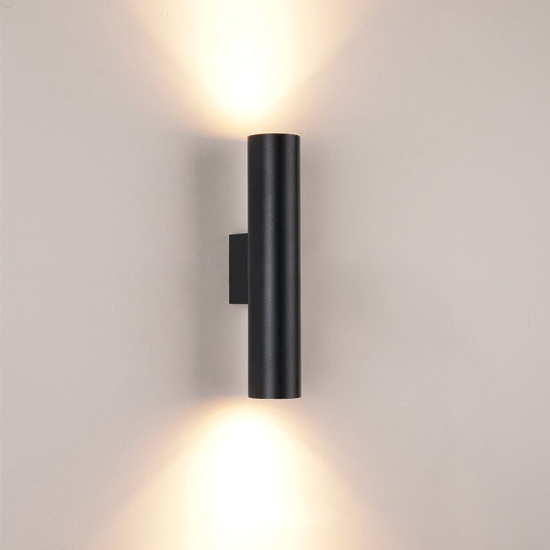 Kallista Minimalist Aluminum Cylinder Wall Sconce for Bedroom and Living Room Lighting