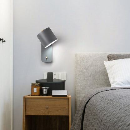 Odalys Nordic Metal Cylinder Wall Sconce for Hallway and Bedside Lighting